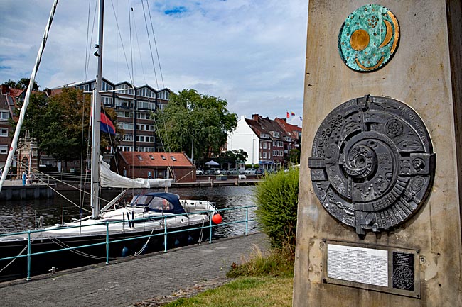 Emden in East Frisia - replica of the Nebra sky disk