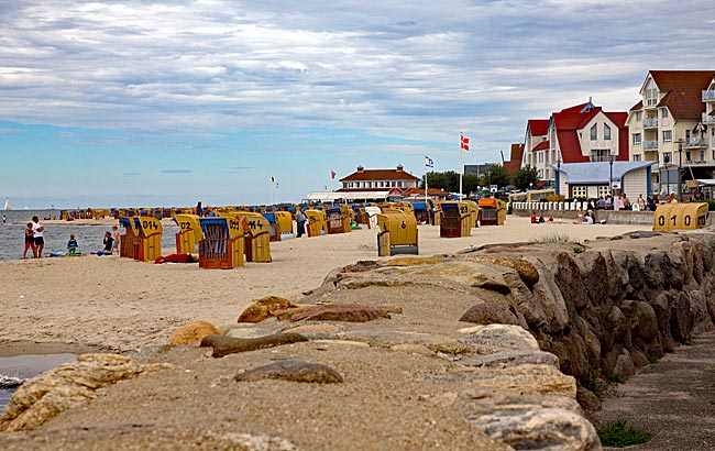 Laboe - main beach at the promenade