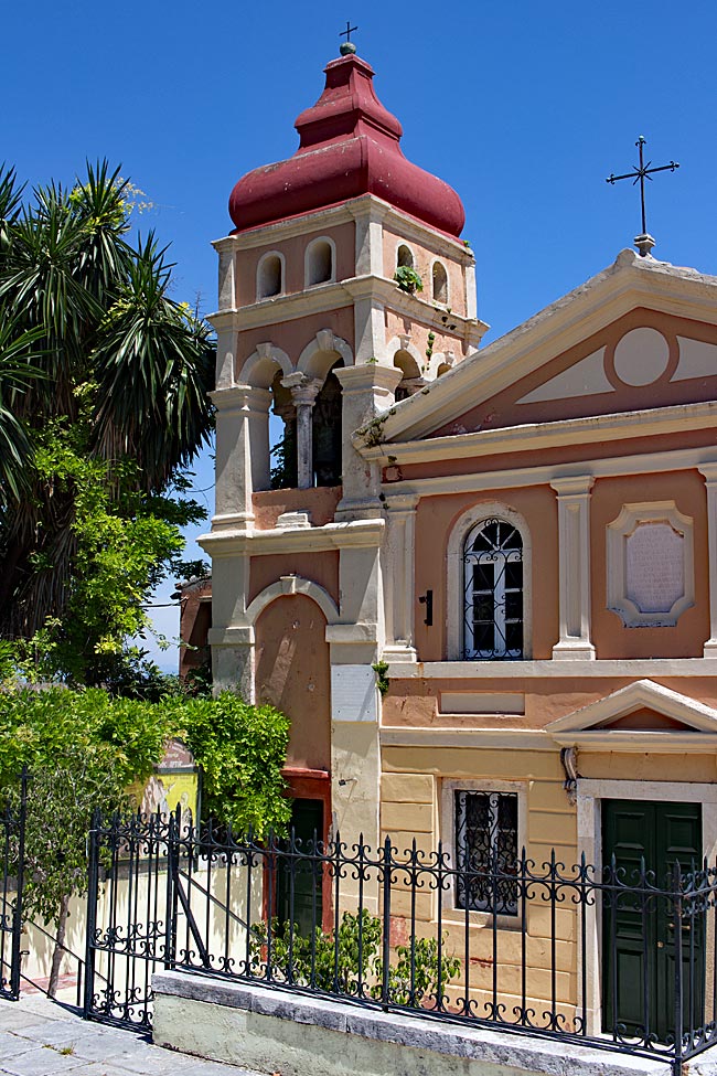 Corfu in Greece - Small church on the Esplanade in Kerkyra