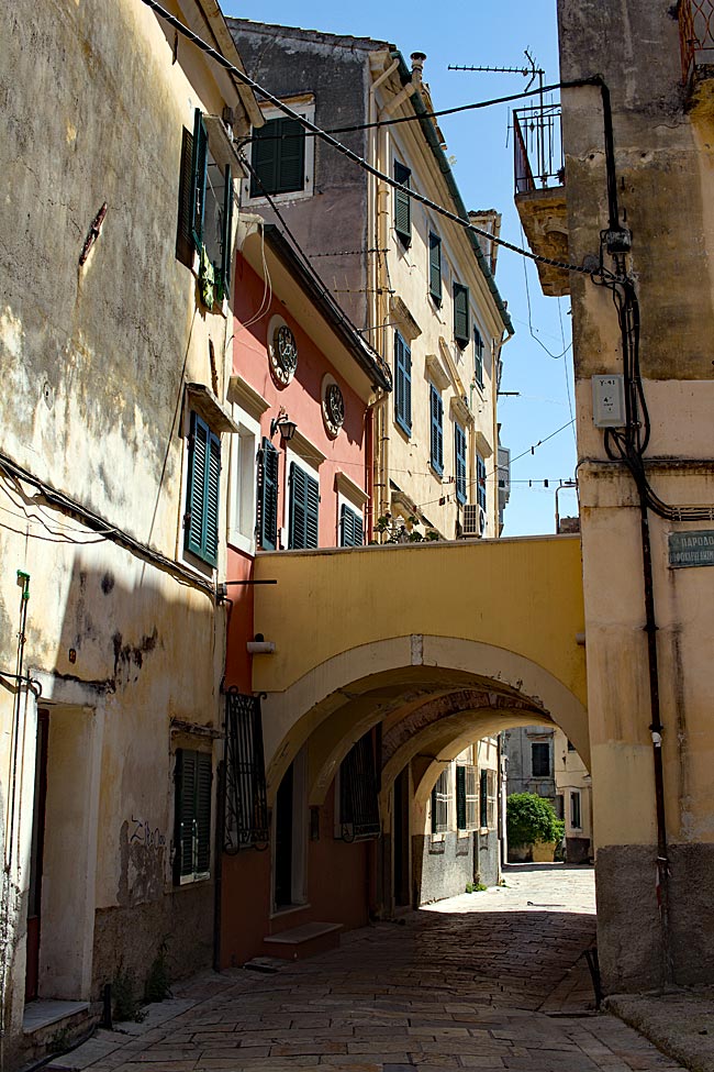 Corfu in Greece - houses in Kambielo