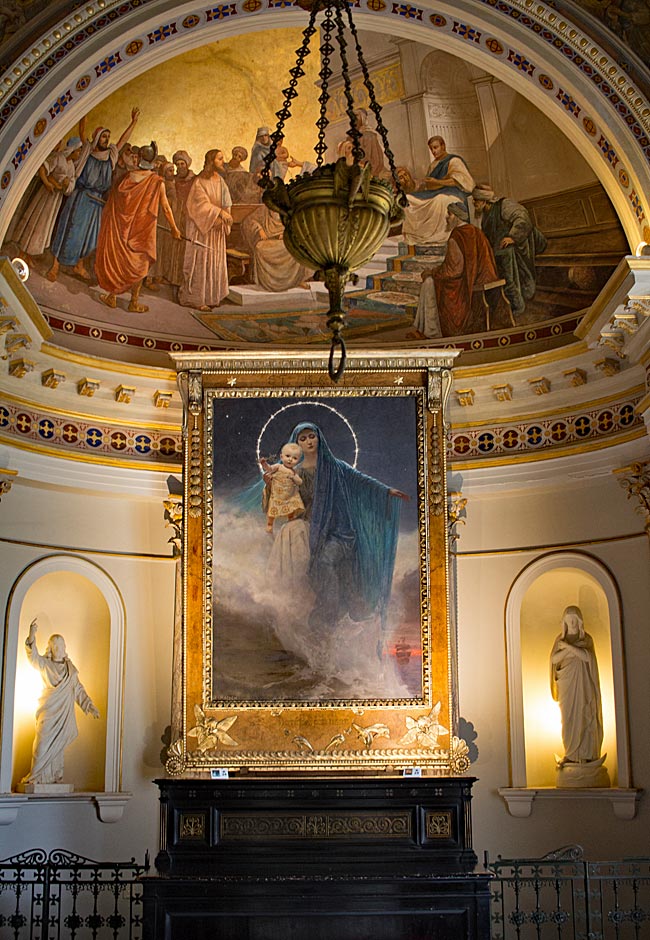 Corfu in Greece - Sisi's chapel in the Achilleion