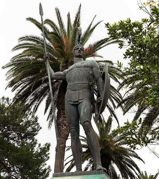 Corfu in Greece - Victorious Achilles
