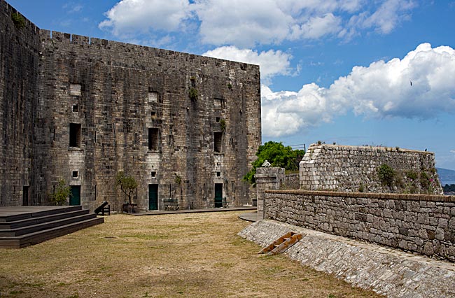 Corfu in Greece - On the New Fortress in Kerkyra