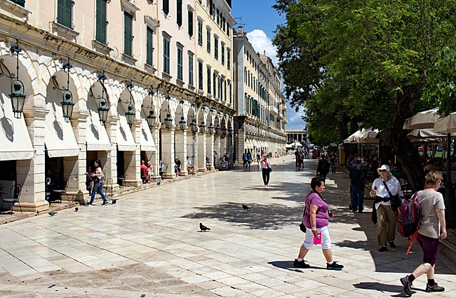 Corfu in Greece - Liston in Kerkyra