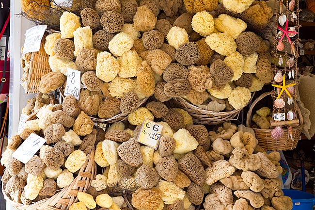 Rhodes Old Town - natural sponges