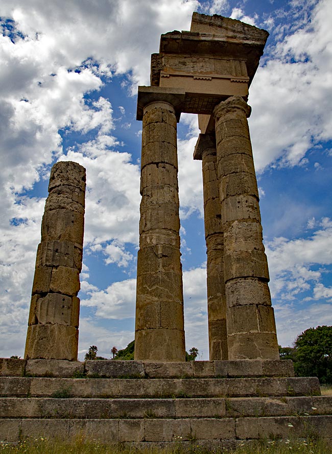Rhodes Old Town - Temple of Athena Polias and Zeus Polieus