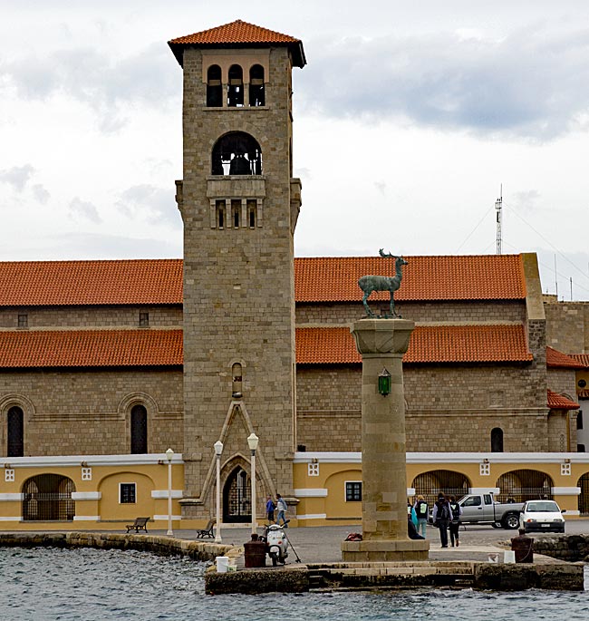 Rhodes Old Town - the stag Elafos