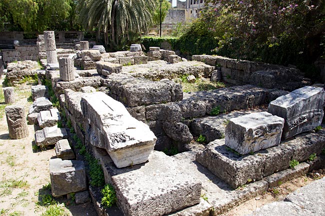 Rhodos Stadt - Ruin of dorian Aphrodite Temple
