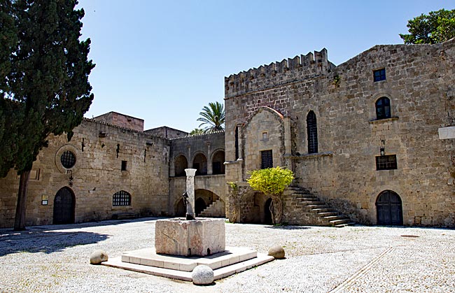 Rhodes Old Town - at the New Hospital