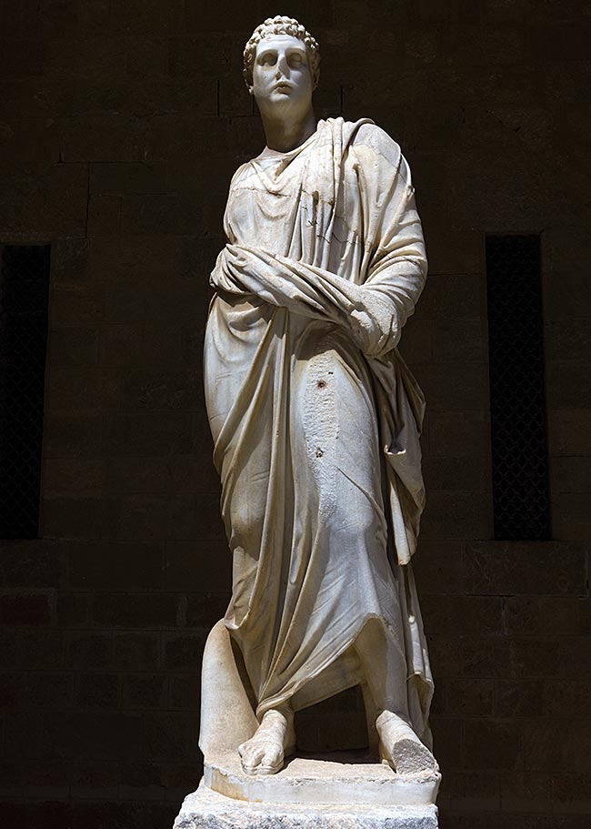 Rhodes Old Town - ancient statue