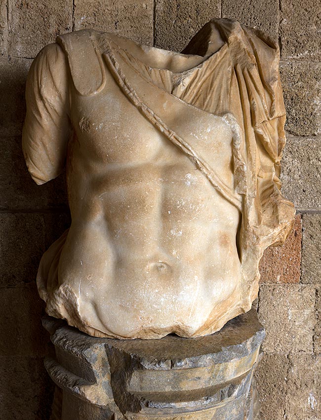 Rhodes Old Town - ancient statue