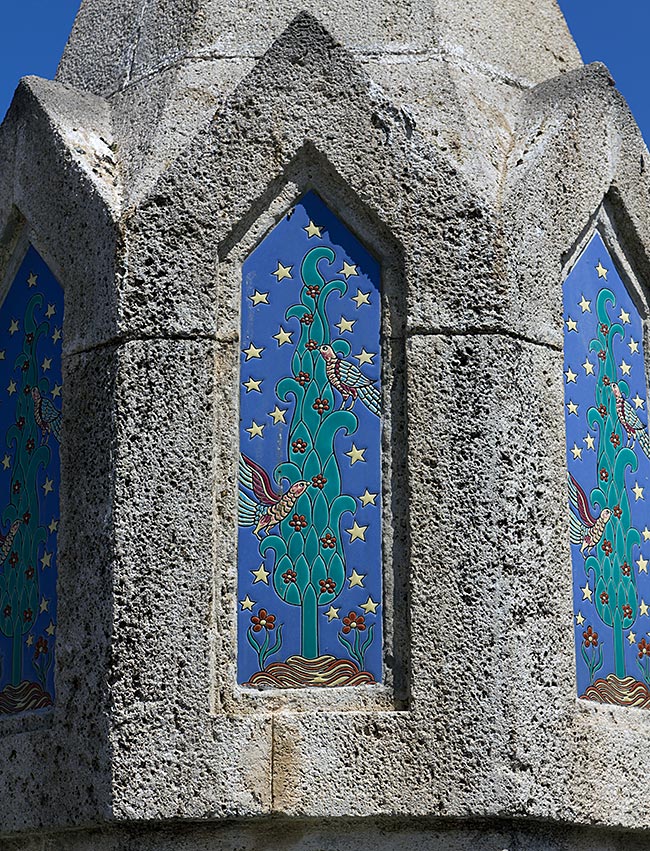 Rhodes Old Town - detail on a fountain