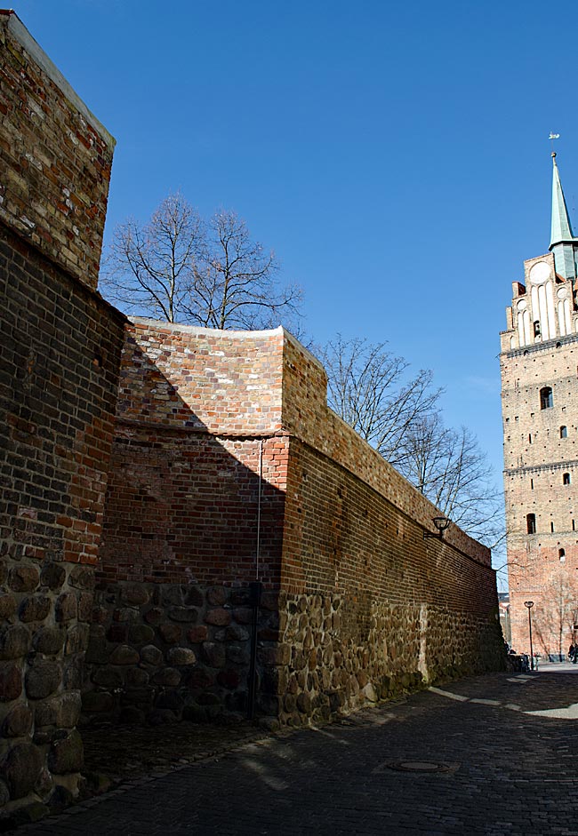 Rostock - Old city wall near the Kröpeliner Tor