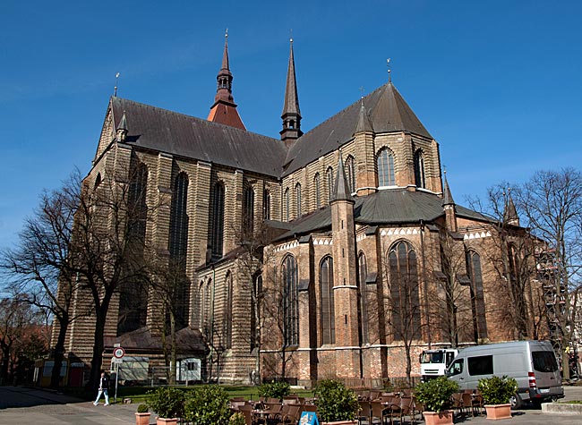 Rostock - St. Mary's Church as seen from the New Market