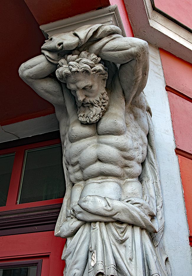 Rostock - Detail at the corner of Große Wasserstraße and Beginenberg
