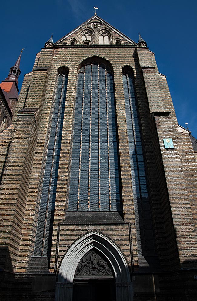 Rostock - The south side of the transept of St. Mary's Church