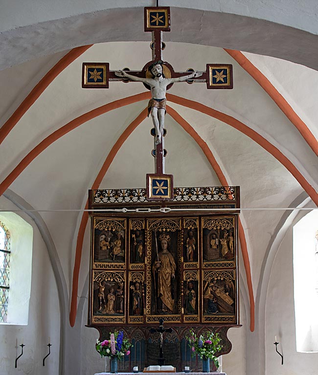 Middelhagen on Rügen island - 15th-Century Altar in St. Katharinenkirche