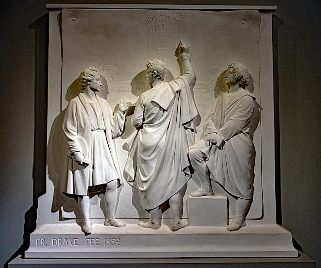 Jagdschloss Granitz - Pedestal relief from the monument to Prince Wilhelm Malte I.