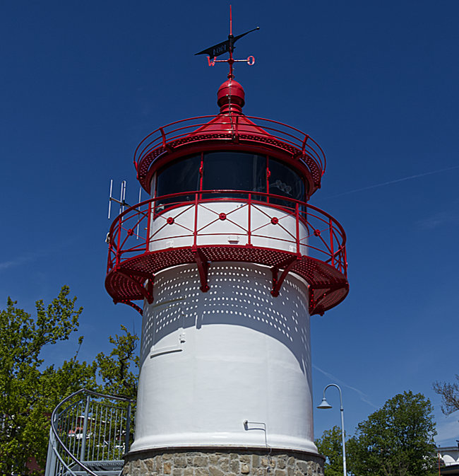 Rügen - The lighthouse in Lauterbach harbor was commissioned in 1905