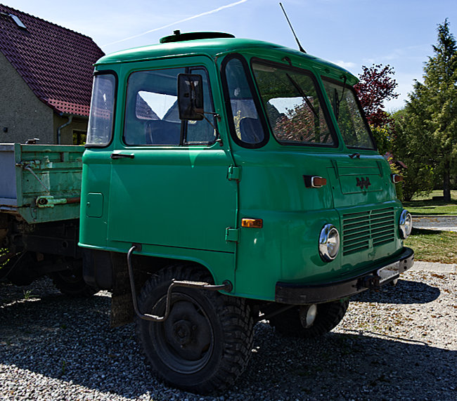 Rügen - From GDR times: This Robur LO 3000 was produced by VEB Robur-Werke Zittau from 1973 to 1990