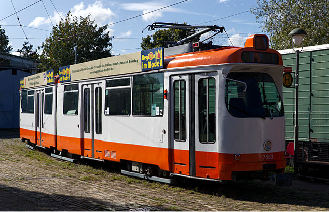 Historic tramway at the museum station - Schönberger Strand - Straßenbahn - Probstei