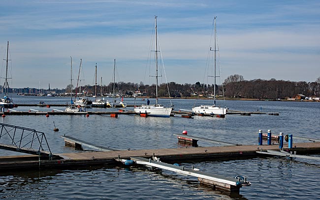 Rostock - View over the Warnow river