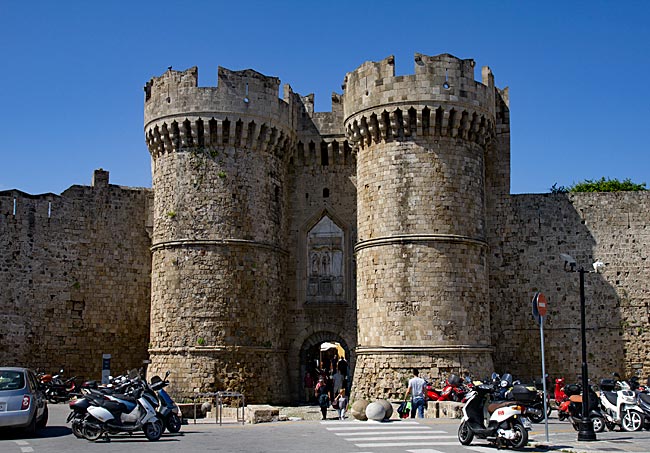 Greece - One of the old gates leading into the historic heart of Rhodes City