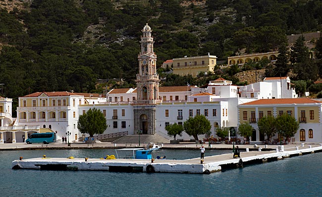 Greece - Symi - The Monastery of Panormitis - View of the monastery complex