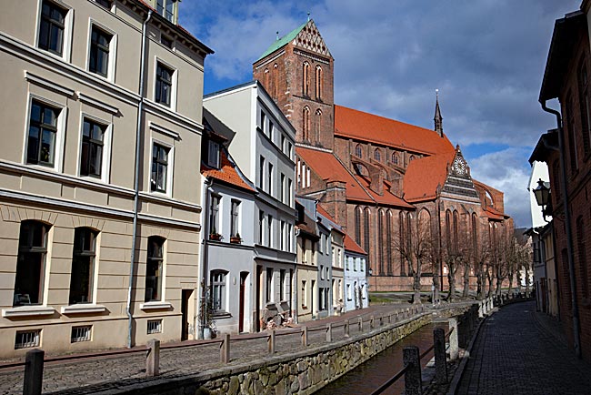 Wismar - The Nikolaikirche has the fourth-tallest nave in Germany