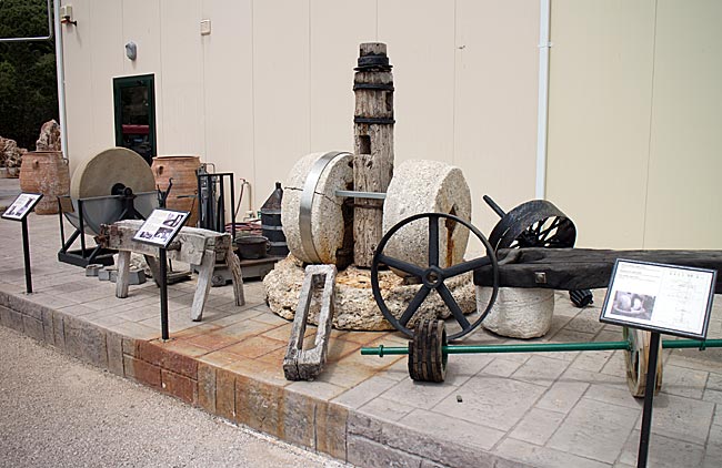 Zakynthos, the Ionian Island in Greece - Historical equipment in the Aristeon Olive Oil Press Museum