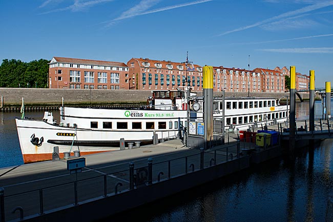 By ship on the Weser from Bremen to Bremerhaven