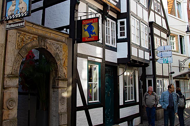Der Schnoor, Bremens ältestes Viertel