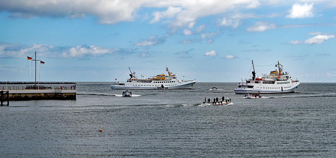 Helgoland - Ausbooten mit Bördebooten