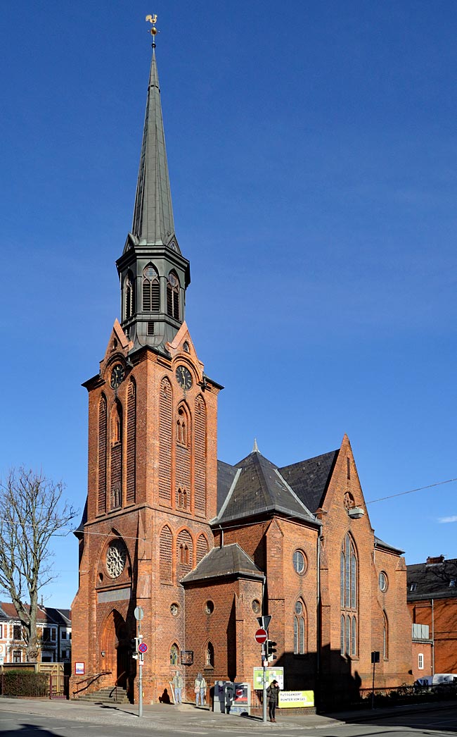 Die evangelische St. Jakobi Kirche in der Neustadt Kornstraße/Ecke Kirchweg - Bremen sehenswert