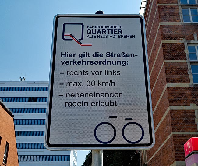Fahrradmodellquartier Alte Neustadt