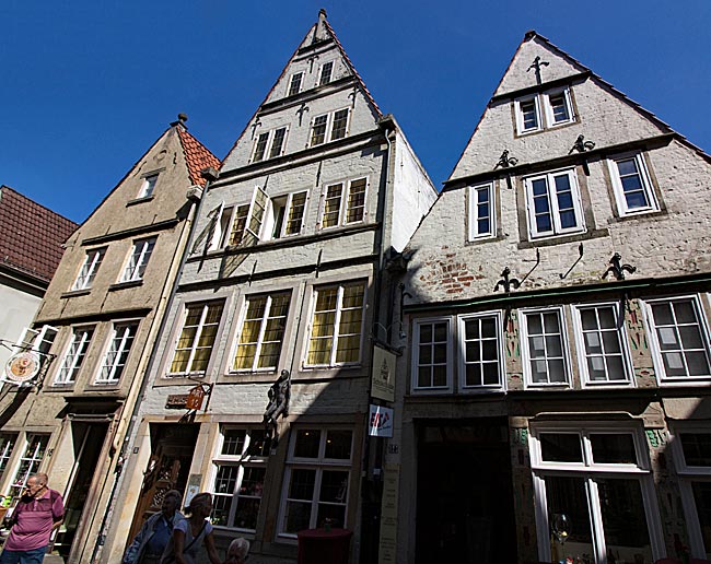 Eines der ältesten Häuser im Schnoor in der gleichnamigen Gasse - Bremen sehenswert