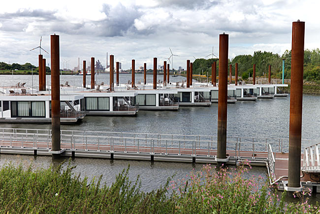 Hausboote am Lankenauer Höft - Bremen sehenswert