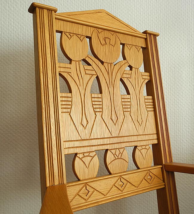 Worpsweder Stuhl nach dem Vorbild von Heinrich Vogeler